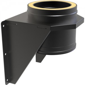 150mm Black Adjustable Pipe Base Support – Pipe Supports from Flue Supplies